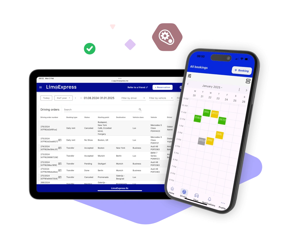 limoexpress limo software chauffeur airport transfer dispatch tool crm management